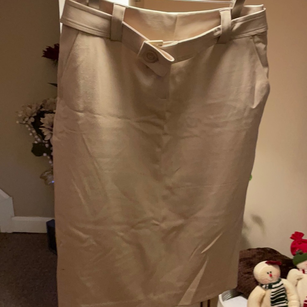 I have nice skirt w/ pockets on the sides/back/ front zipper / belt fully lined